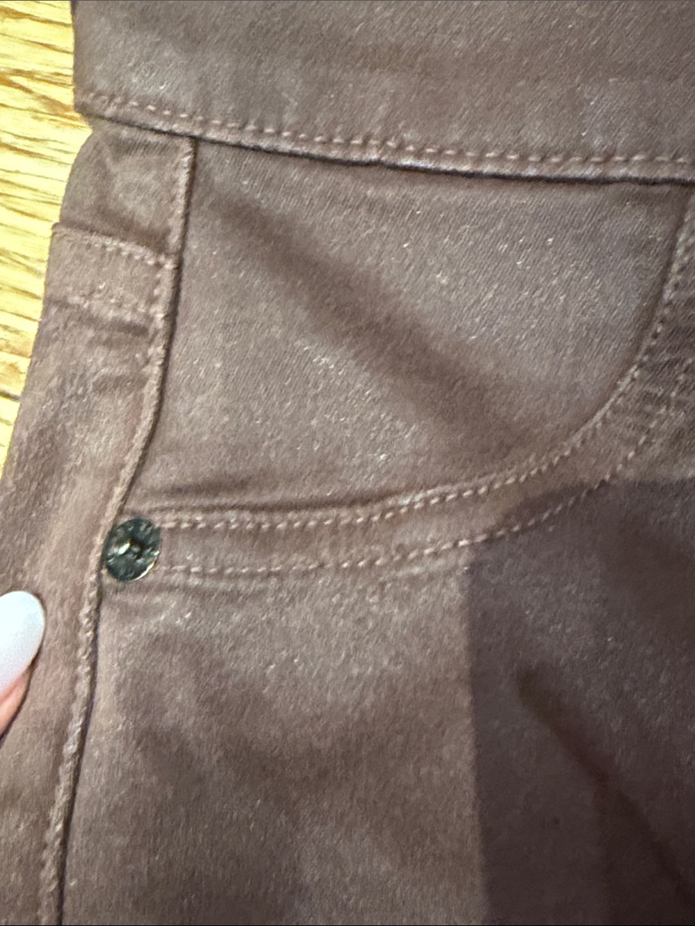 Veronica Beard Chocolate Brown Flare Jeans - Picture 4 of 5